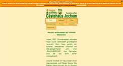 Desktop Screenshot of gaestehaus-jochem.de